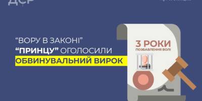 Запорожский “вор в законе” Принц получил три года колонии