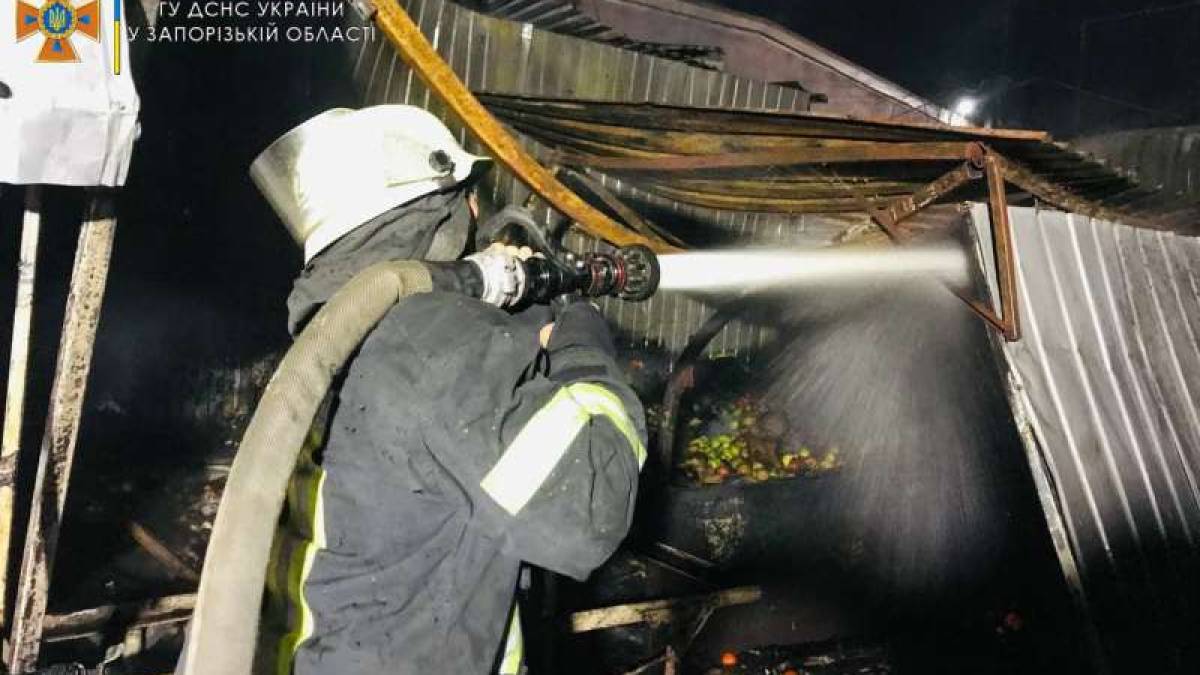 Рятувальники ліквідували пожежу на території Критого ринку