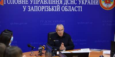 Брифінг начальника ГУ ДСНС України у Запорізькій області Олексія Лепського (фото, відео)