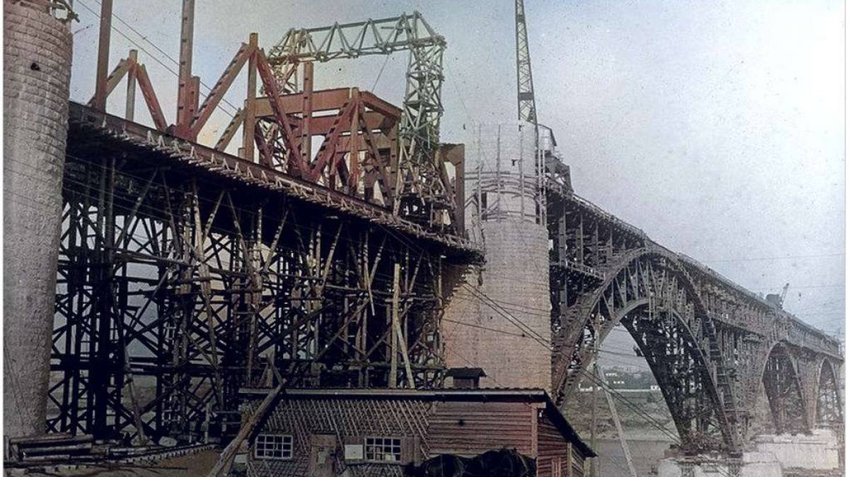 Как в Запорожье строили мост через Новый Днепр… в 1930 году