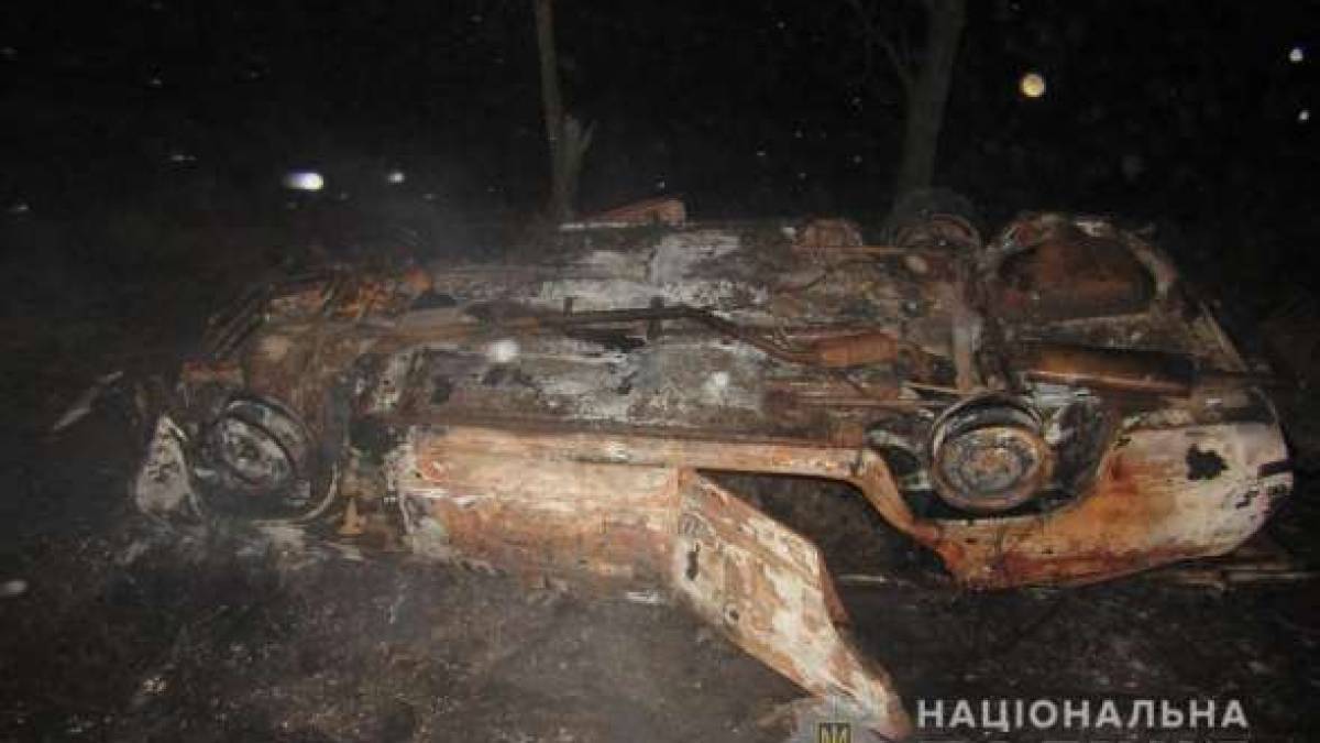Викрадений автомобіль згорів