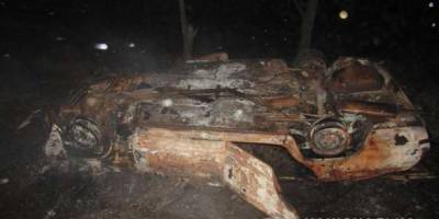 Викрадений автомобіль згорів