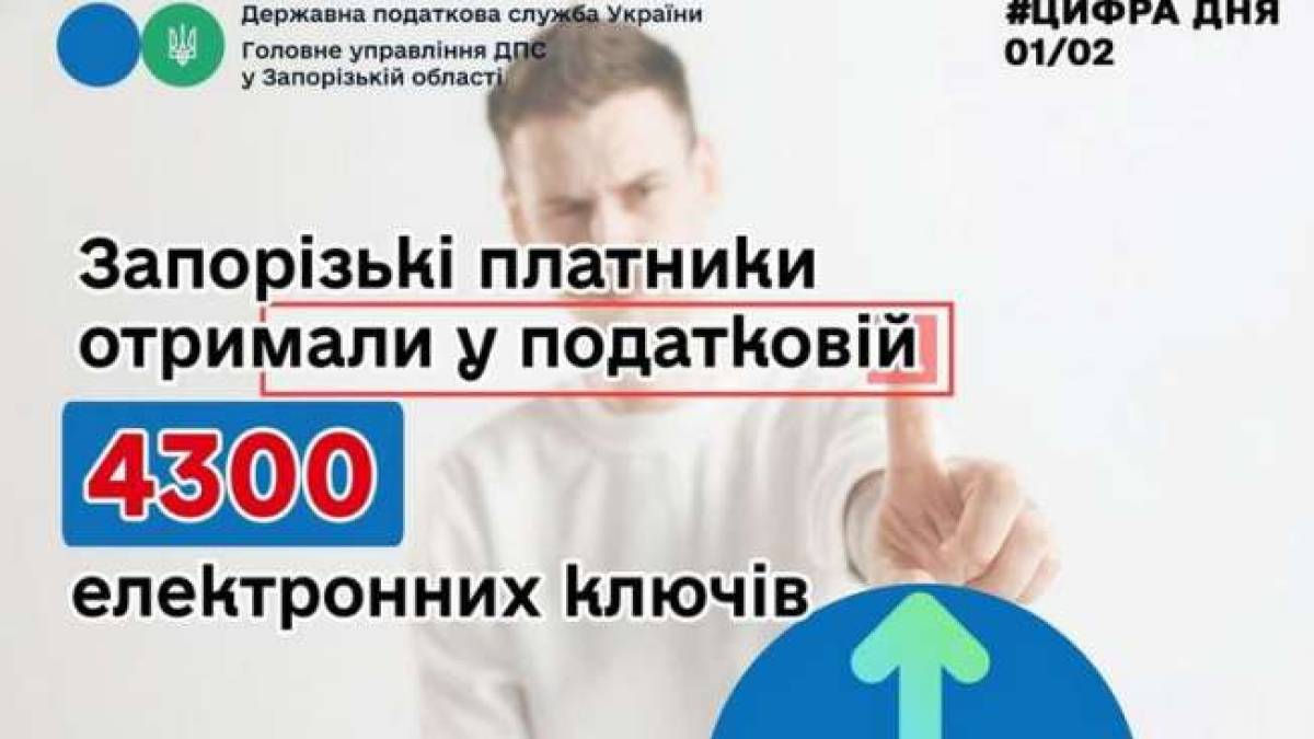 У січні податківці видали запоріжцям понад чотири тисячі безкоштовних Е-ключів