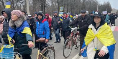 Мелітополь – Україна! Марш нескорених прошел по центральным улицам города (фото, видео)