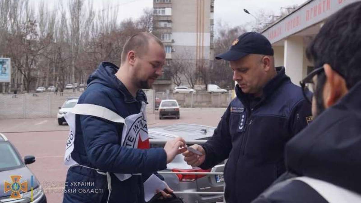 Запорожские спасатели принимали представителей  международного комитета Красного Креста