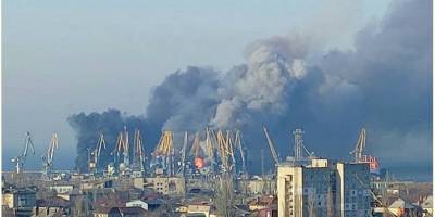 Из оккупированного Бердянска сообщают о сильных взрывах в порту