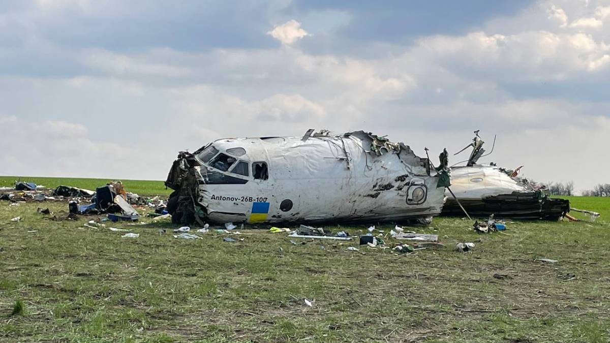 Утром в Запорожском районе упал самолет Ан-26 (обновлено)