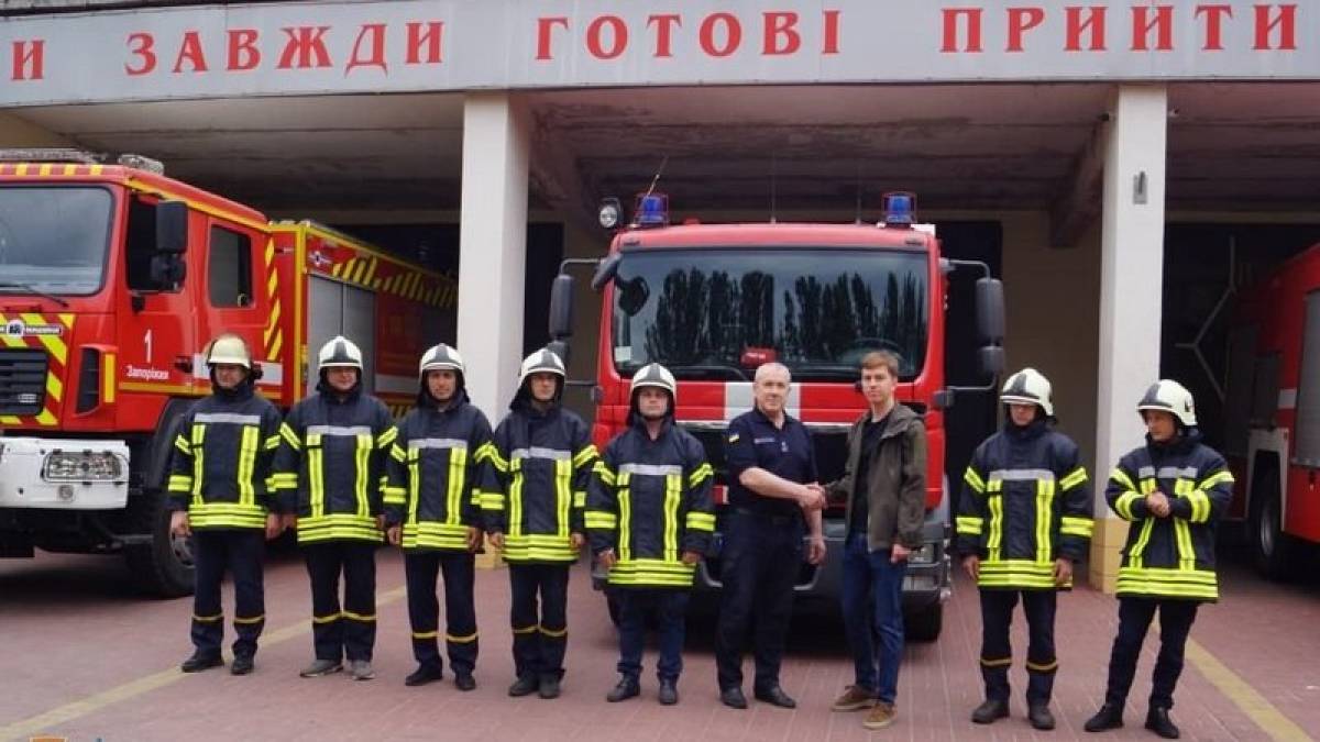 Запорізькі вогнеборці отримали благодійну допомогу з Німеччини