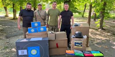 Запорожцы передали бригаде территориальной обороны военное и медицинское снаряжение