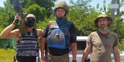 Бойцы из тербата Запорожья Марик, Механик и Дед охраняют землю и небеса родного края