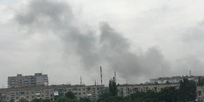 Токмак сейчас:  пишут, что горит склад рашистов