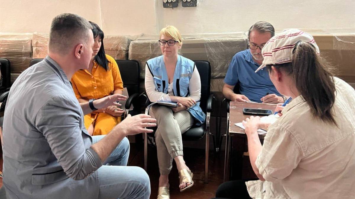 В Запорожье руководители города встретились с представителями ООН