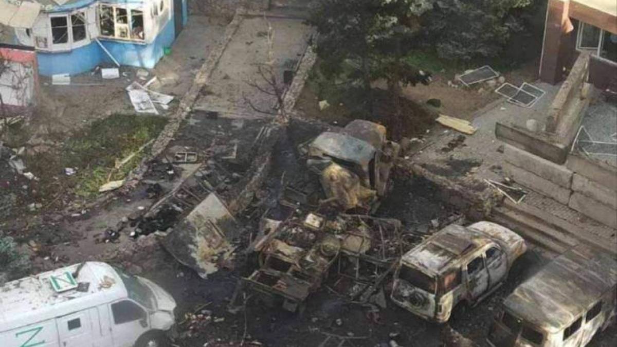 Вночі в Енергодарі згоріла військова техніка окупантів