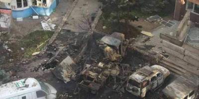 Вночі в Енергодарі згоріла військова техніка окупантів