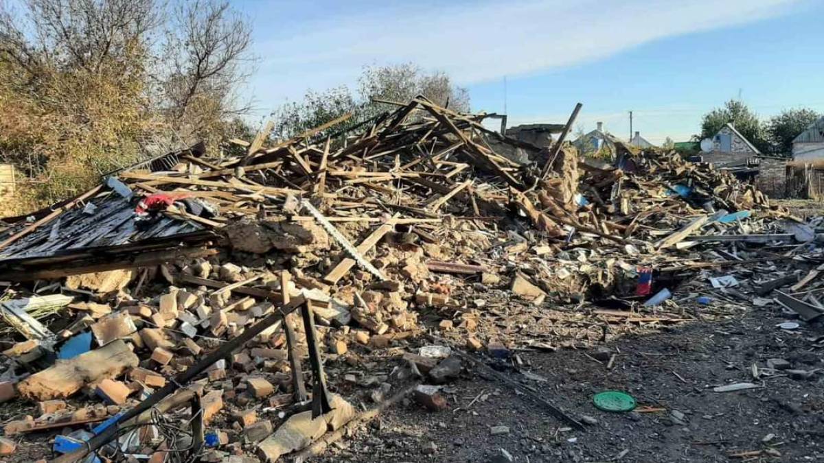 Наслідки ворожих обстрілів. Оріхів