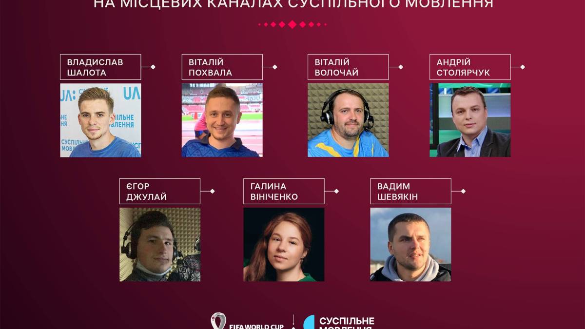Хто буде коментувати  матчі чемпіонату світу в Катарі-2022 на “Суспільному”