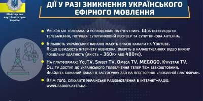 Якщо зникло українське ефірне мовлення