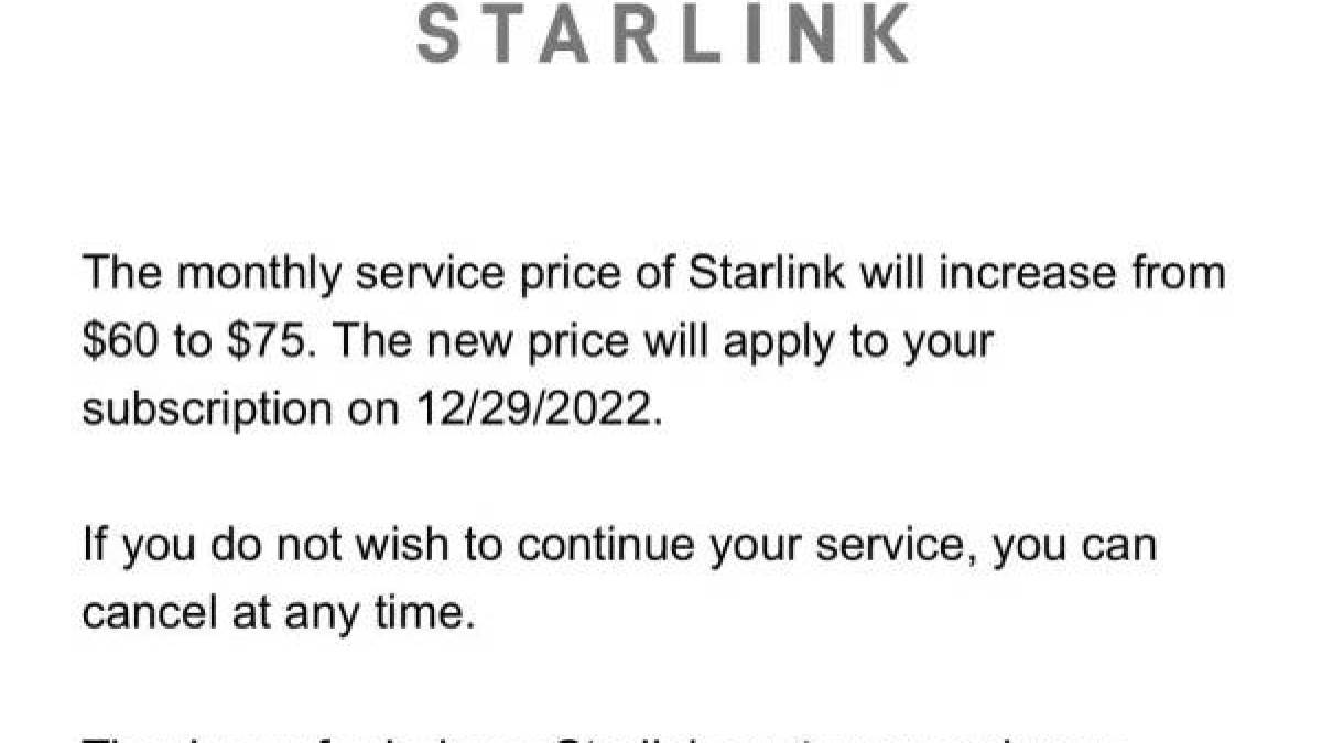 Starlink підвищив тарифи для України