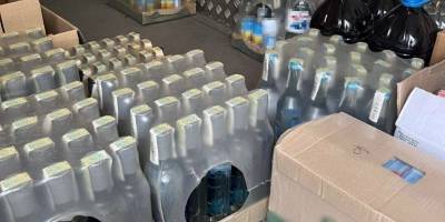 У Запоріжжі затримали вантажівку из 260 літрами фальсифікованого алкоголю