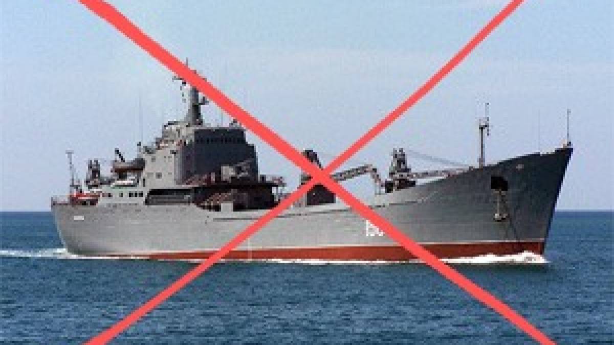 Дев’ять місяців тому у Бердянську було знищено рашистський десантний корабель «Саратов», подробиці
