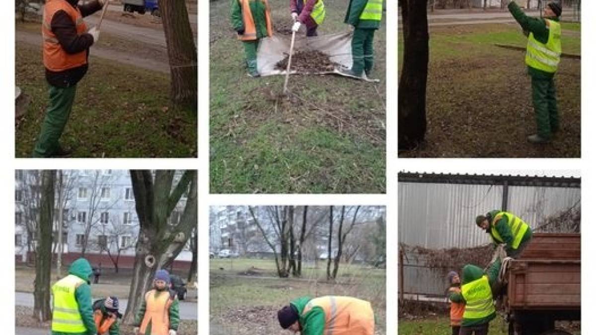 Працівники КРБП «Зеленбуд» продовжують наводити лад у місті