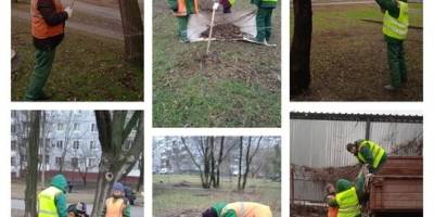 Працівники КРБП «Зеленбуд» продовжують наводити лад у місті