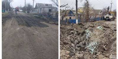 У атакованому російськими  ракетами Лежине оперативно відремонтували дорогу