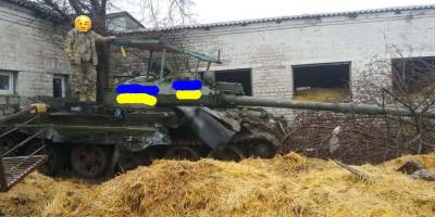 На Запорожском направлении наши воины «затрофеили» вражеский танк, фото