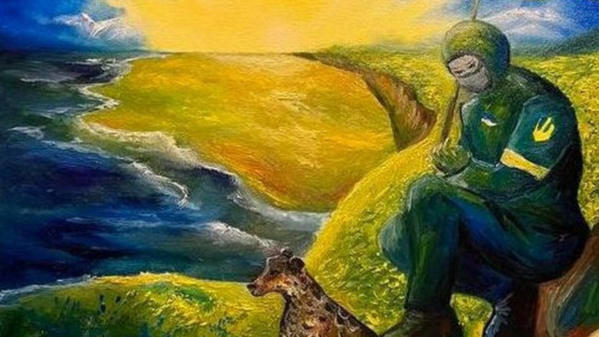 Юний Пікассо із Запоріжжя зобразив Україну та Леопарда на шляху до Перемоги (фото)