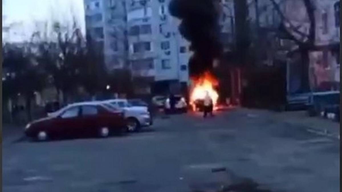 В тимчасово окупованому Енергодарі вибухнув автомобіль