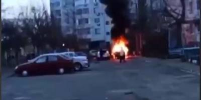 В тимчасово окупованому Енергодарі вибухнув автомобіль