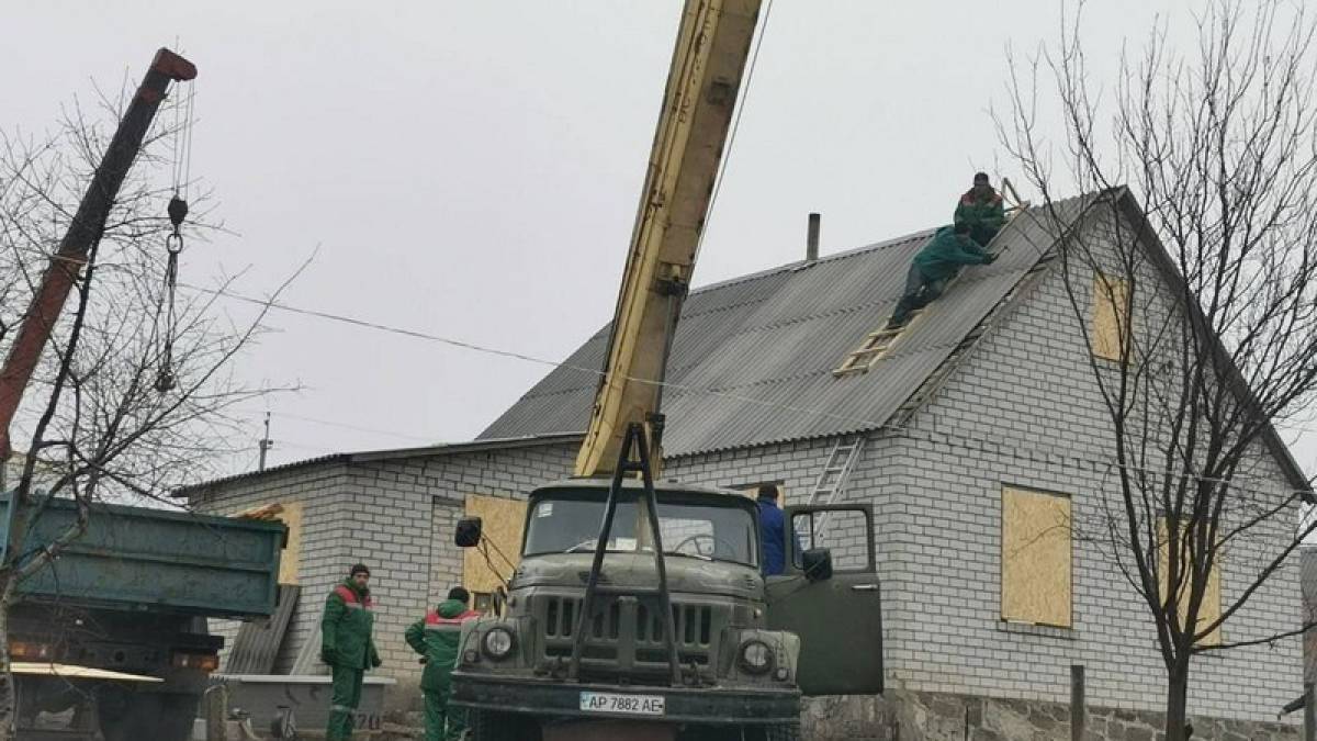 У Запоріжжі завершено роботи у приватному секторі, який постраждав від ворожої атаки
