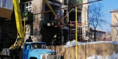У Запоріжжі продовжується ремонт постраждалого будинку на проспекті Соборному