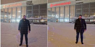 Із залізничного вокзалу Риги прибрали надпис російською