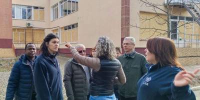 У Запоріжжі делегація ООН відвідала центр реабілітації дітей, який зазнав ракетного удару