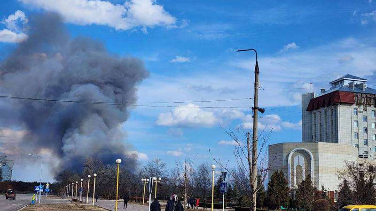 В Енергодарі в окупантів велика пожежа 🔥 (фото)