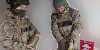 Сапери Запорізької бригади тероборони вивчають вітчизняні та закордонні зразки озброєння (фото)