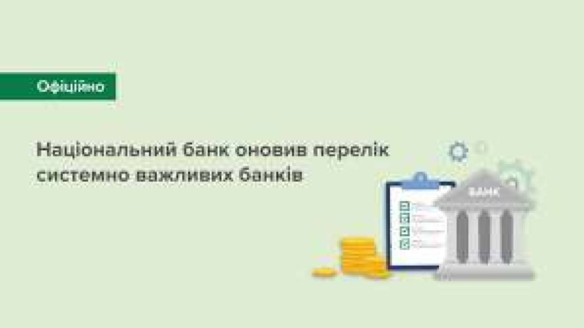 НБУ оновив перелік системно важливих банків