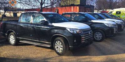 Автопарк запорізьких рятувальників поповнився чотирма пікапами SsangYong