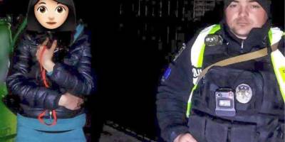 Як у Запоріжжі патрульні котика Пушка під час комендантської години додому супроводжували