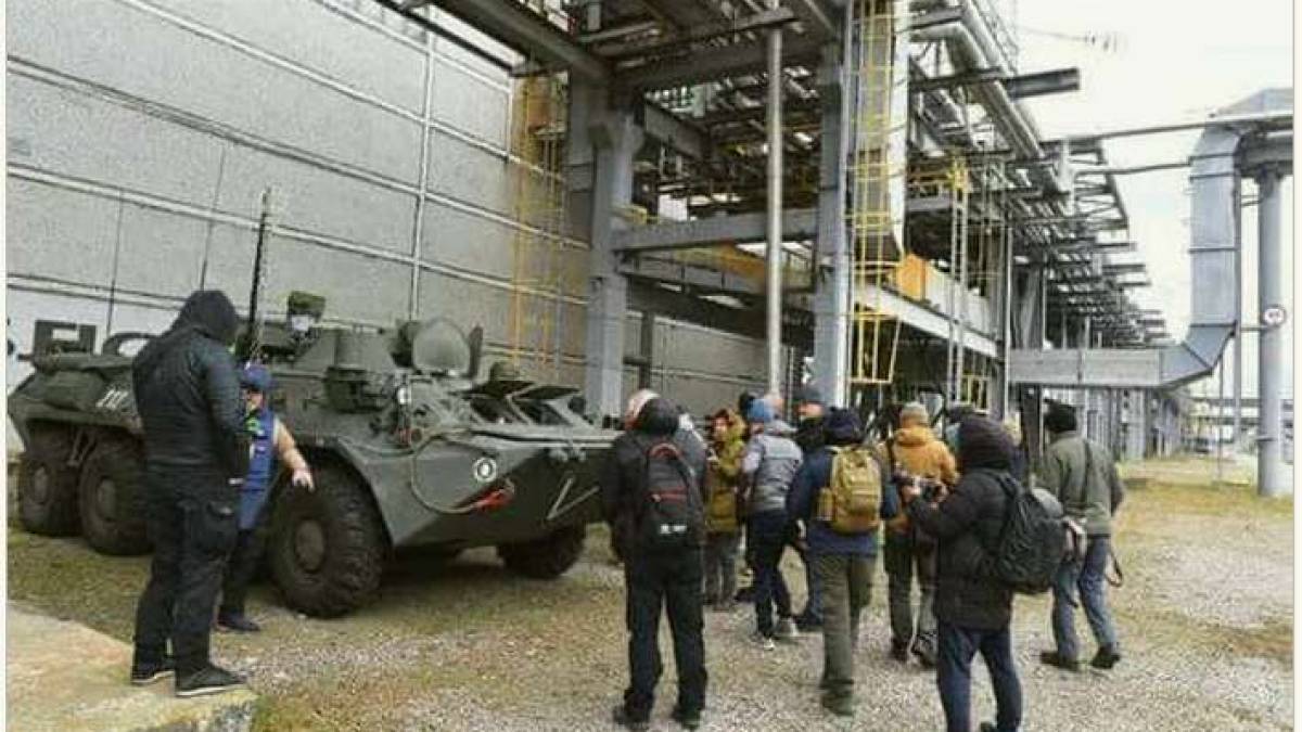 Яку техніку путлерівського вермахту побачив на Запорізькій АЕС генеральний директор МАГАТЕ (фото)