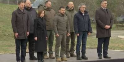 Зеленський і лідери чотирьох країн приїхали до Бучі у річницю звільнення