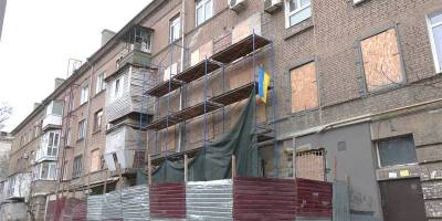 У Запоріжжі відновлюють будинок, що постраждав від вибуху газу
