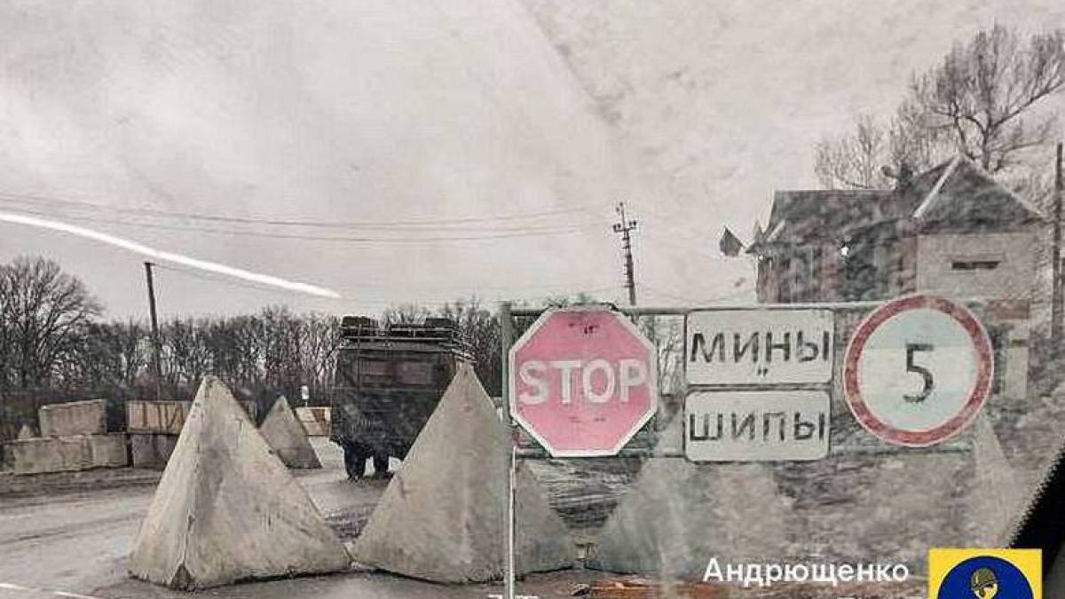 Як виглядає блокпост російських фашистів на в’їзді до Запорізької області (фото)