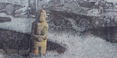У Запоріжжі на центральному проспекті бачили скіфа, який знищив багато техніки рашистів (фото)
