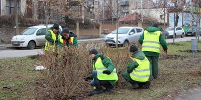 Запорізькі комунальники продовжують наводити лад у парках і скверах