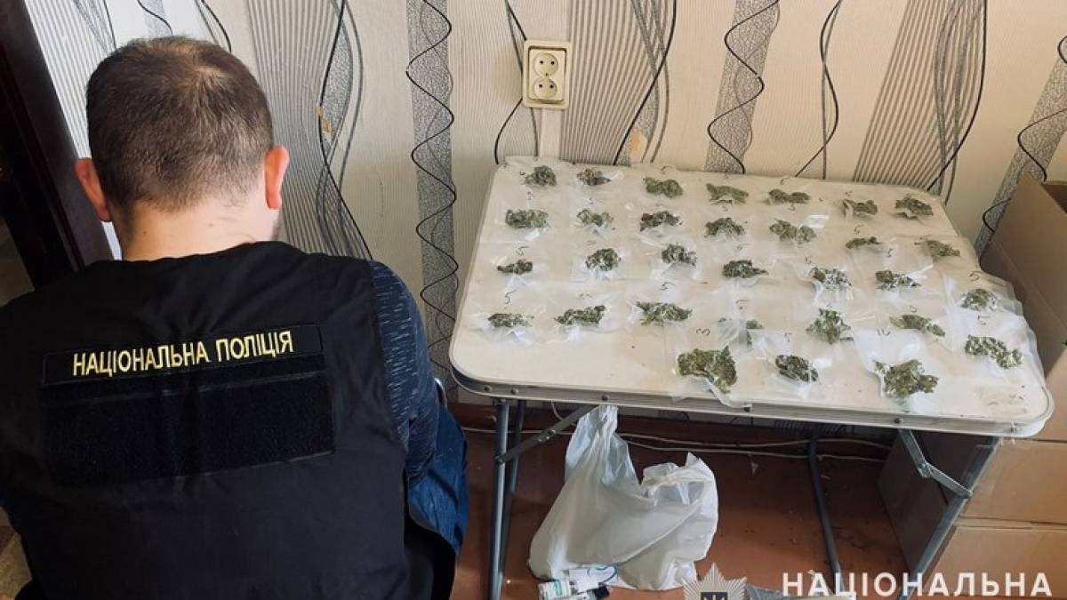 У Запоріжжі поліцейські викрили групу наркодилерів та вилучили в них канабіс на 380 тисяч гривень