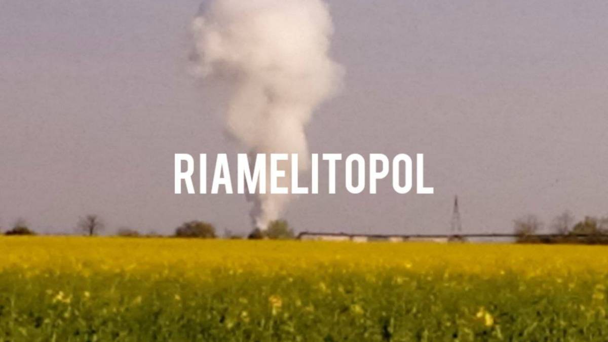 В Мелитополе гремели взрывы, терялись снаряды, валил дым с аэродрома