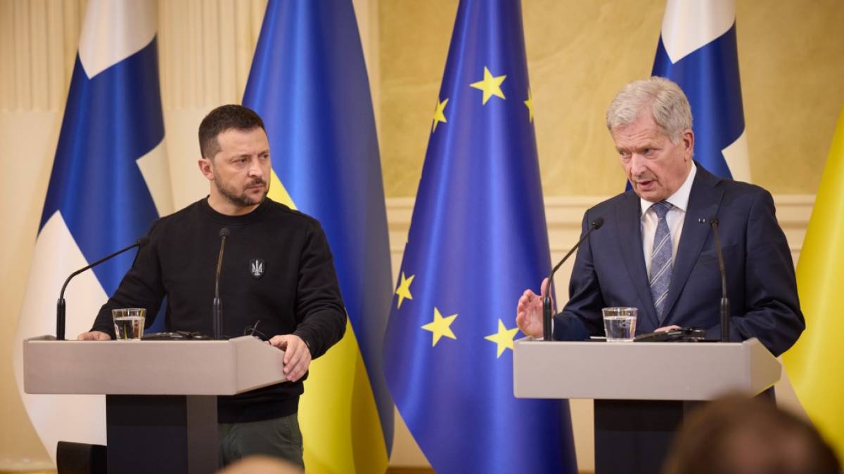 Зеленский в Финляндии провел встречу со спикером финского парламента и премьер-министром Норвегии