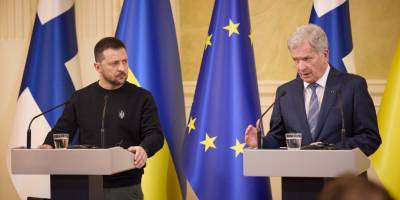Зеленский в Финляндии провел встречу со спикером финского парламента и премьер-министром Норвегии